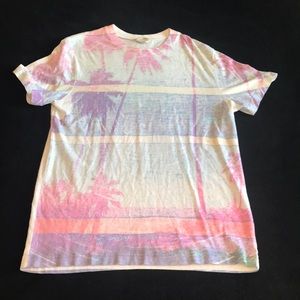 Mens Beach Palm-tree Medium T-shirt